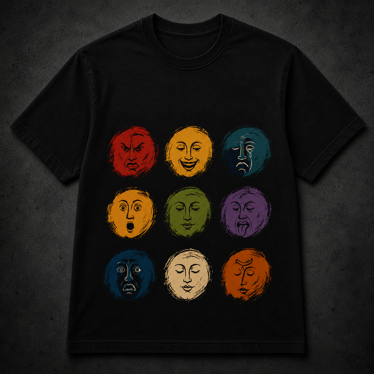 Navraas Nine Rasas Signature Tee - front and back flat lay