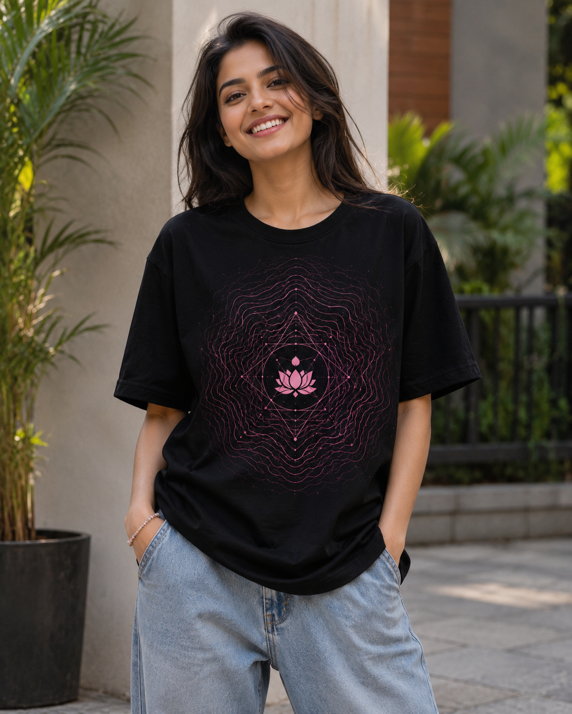 Navraas SHRINGAR – Essence of Love Tee - detail view