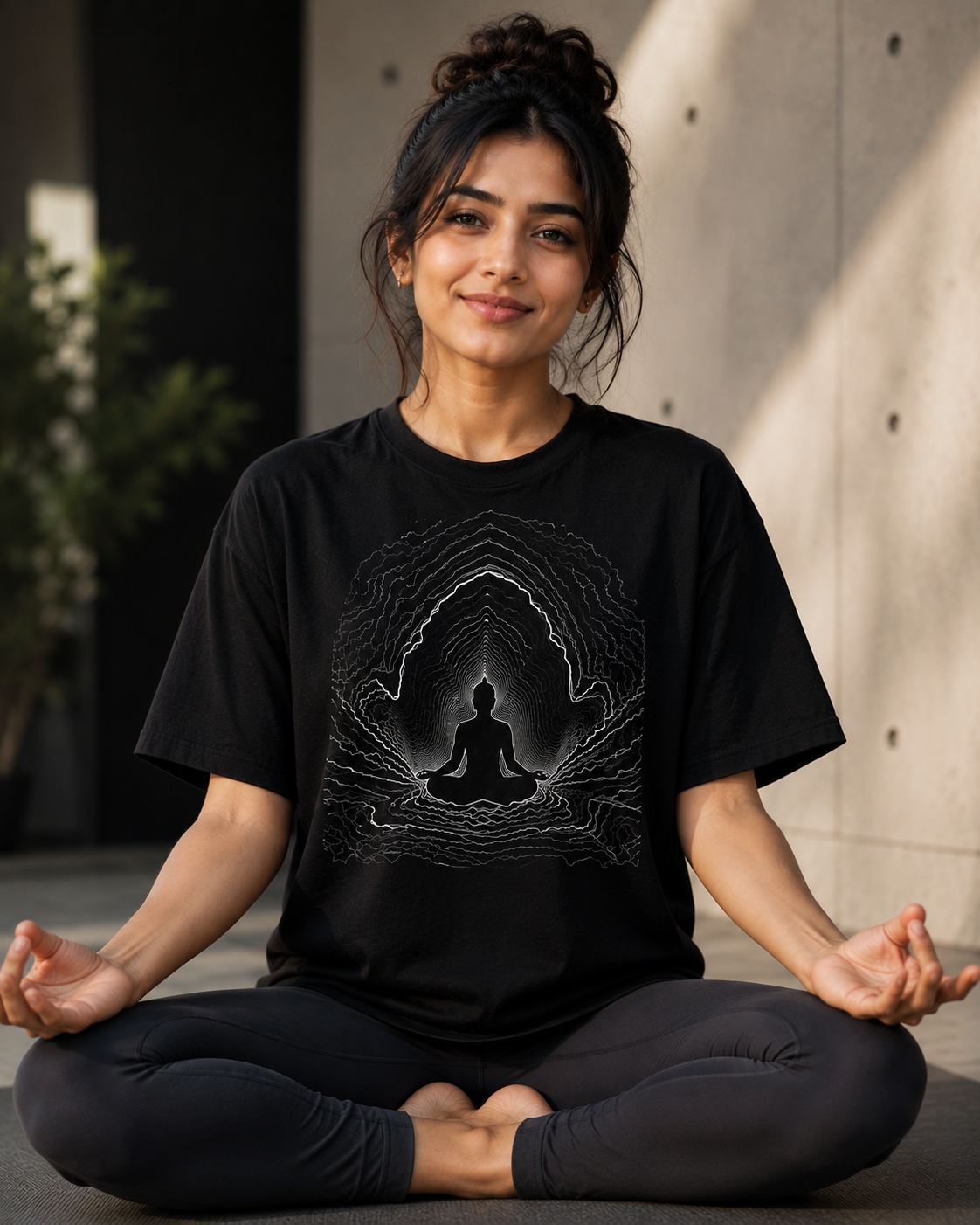 Navraas SHANT – Inner Stillness Tee - detail view