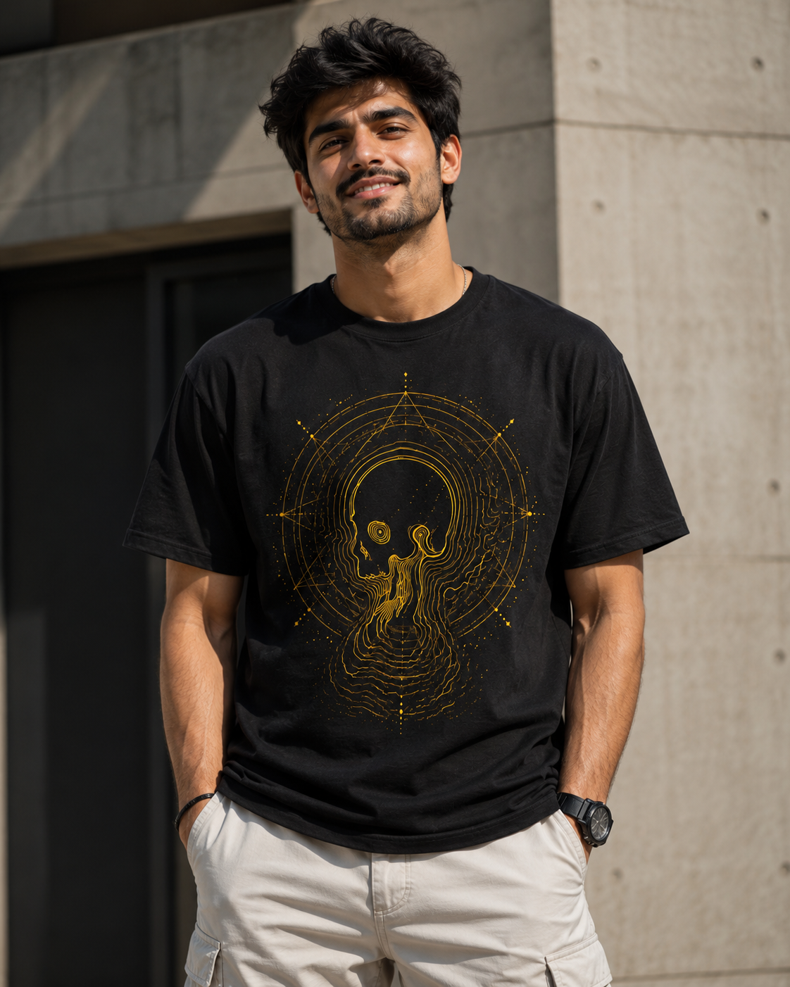 Navraas BĪBHATSA – Beauty in Chaos Tee - flat lay