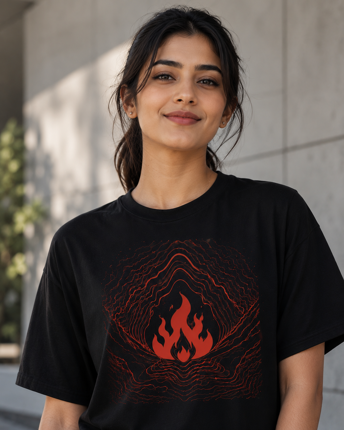 Navraas RAUDRA – Unleash the Fire Tee - flat lay