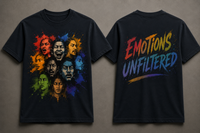 Navraas Unfiltered – Ink Splash Oversized Tee view 4