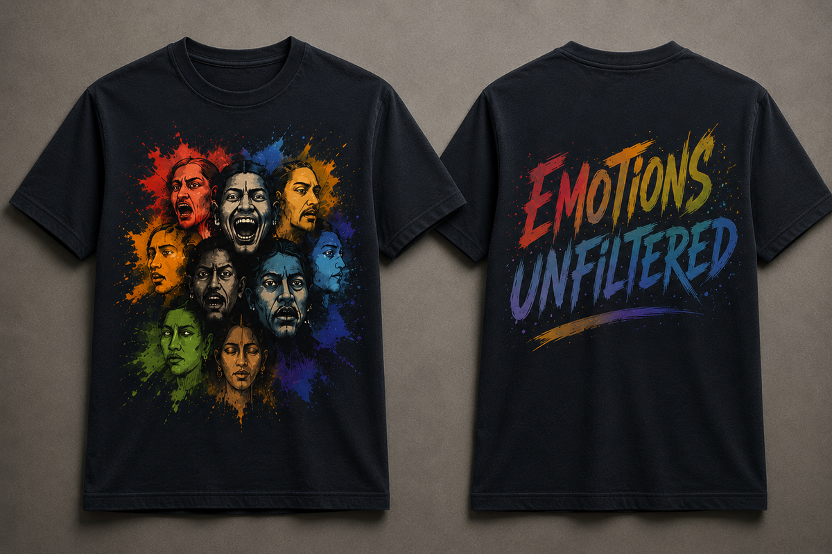 Navraas Unfiltered Ink Splash Tee - front detail