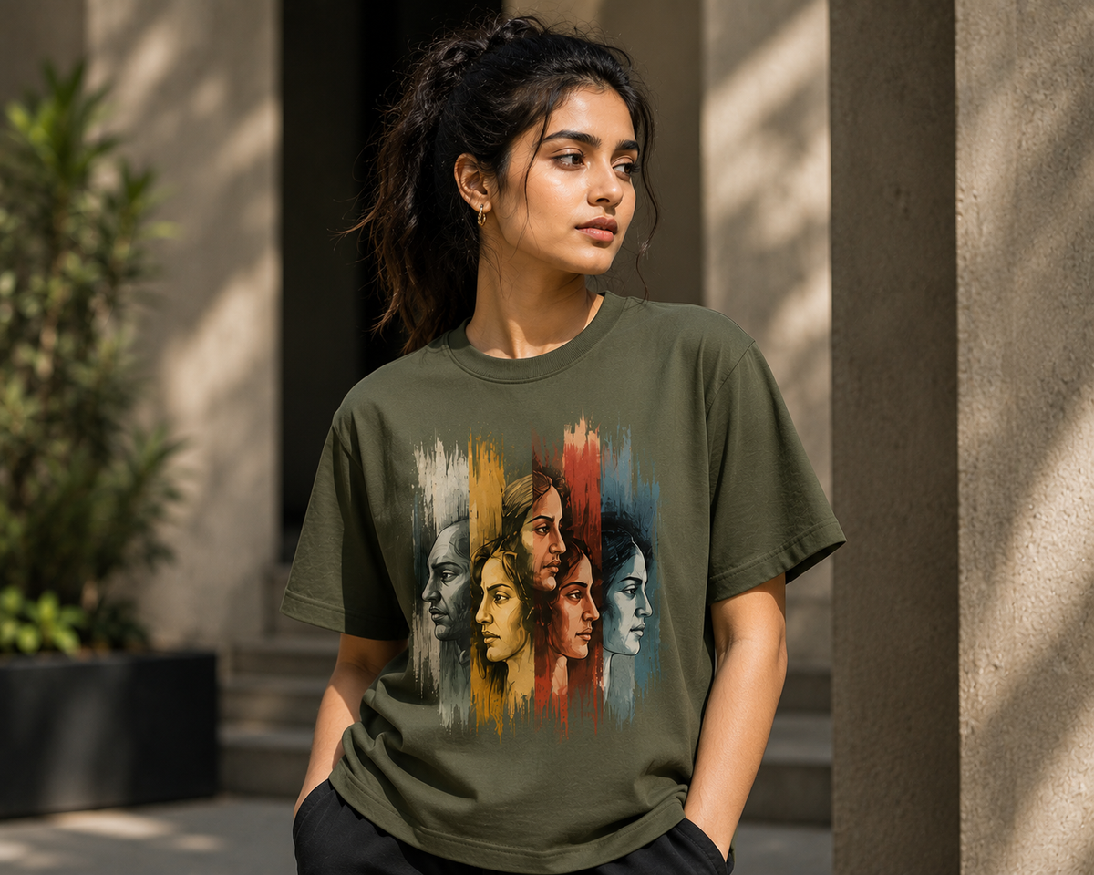 Navraas Every Shade of Being Tee - detail view