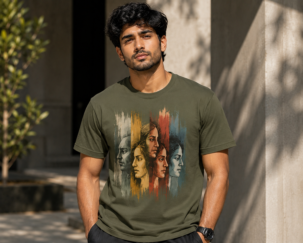 Navraas Every Shade of Being Tee - front design