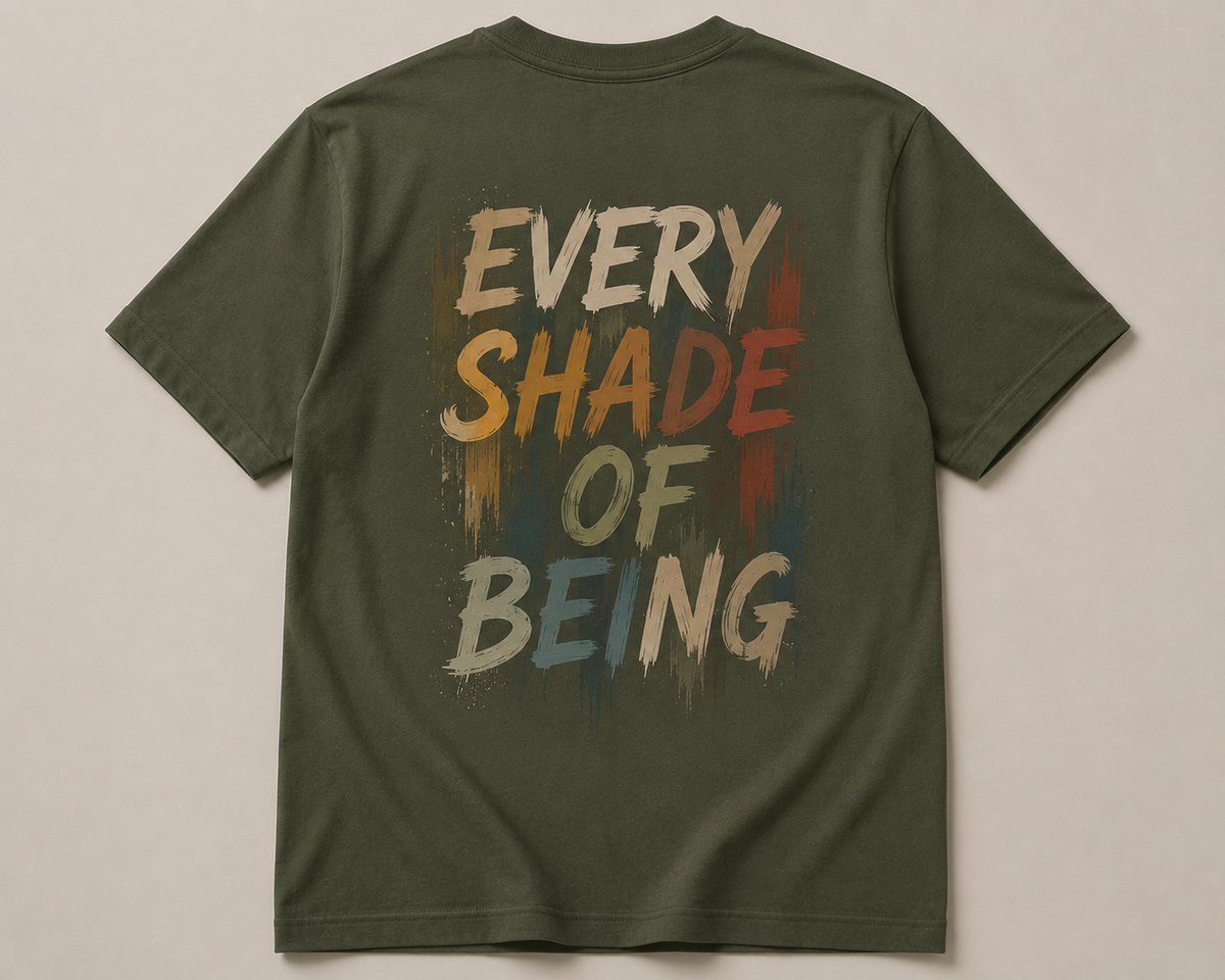 Navraas Every Shade of Being Tee - detail view