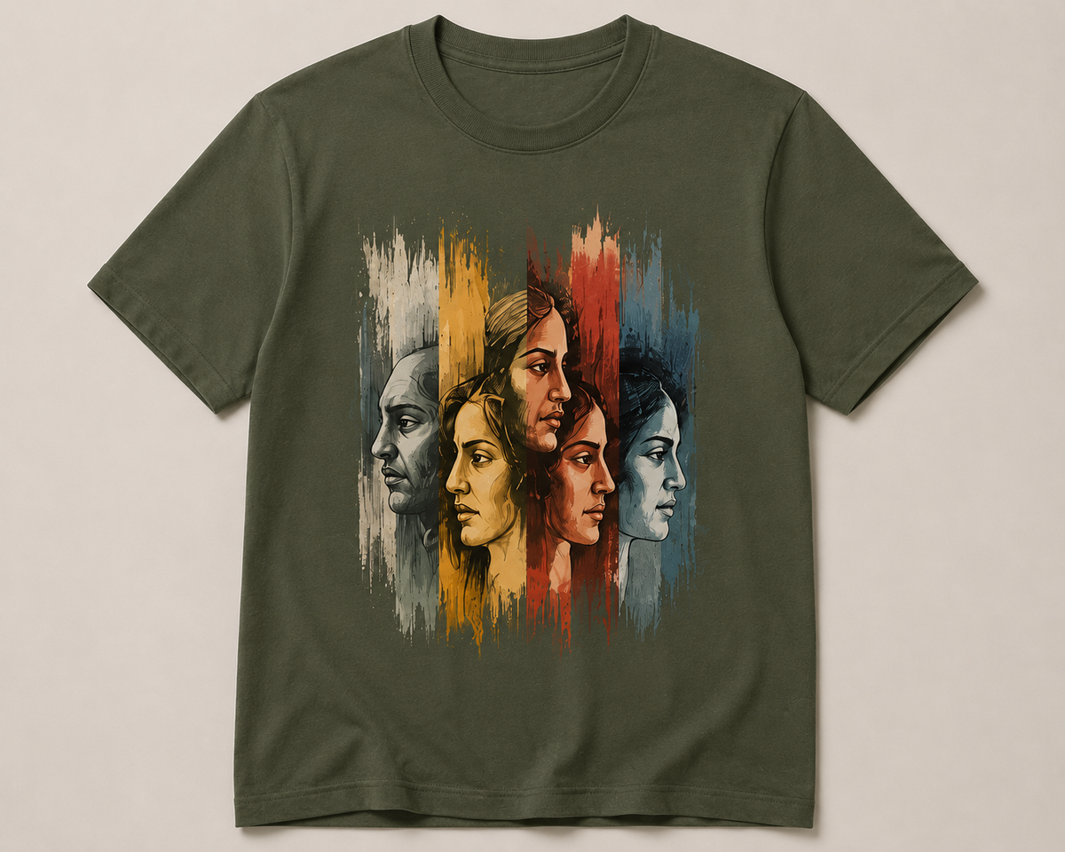 Navraas Every Shade of Being Tee - detail view